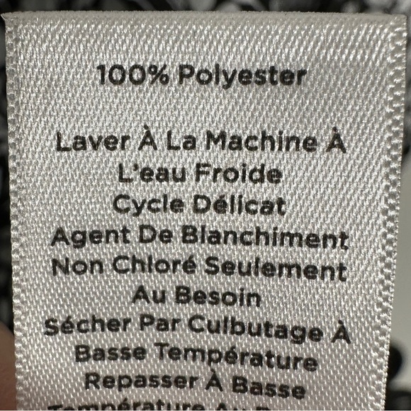 Talbots popover top, size small, flowy, black and white, lightweight, spring - Picture 6 of 8